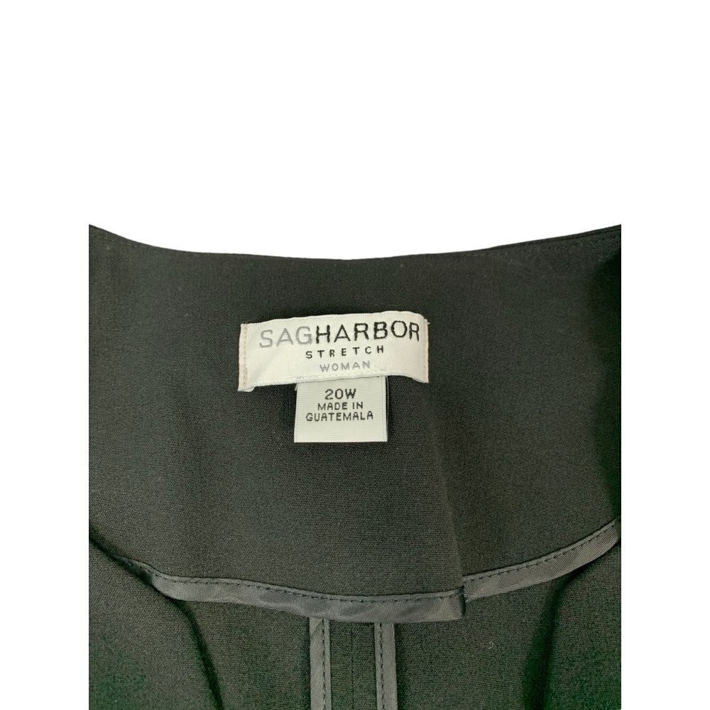 Sag Harbor Women's Career Black Blazer Top - Picture 3 of 7